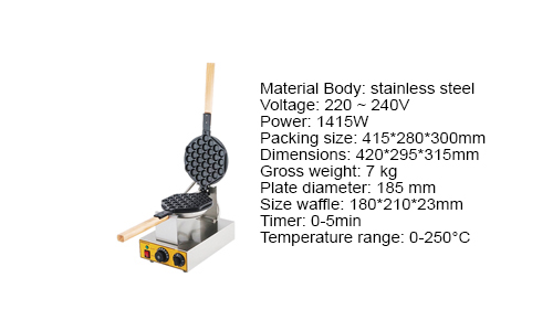 Egg Bubble Waffle Machine